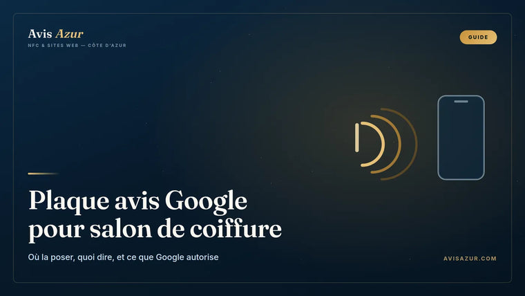 Plaque avis Google pour salon de coiffure : où la poser et quoi dire